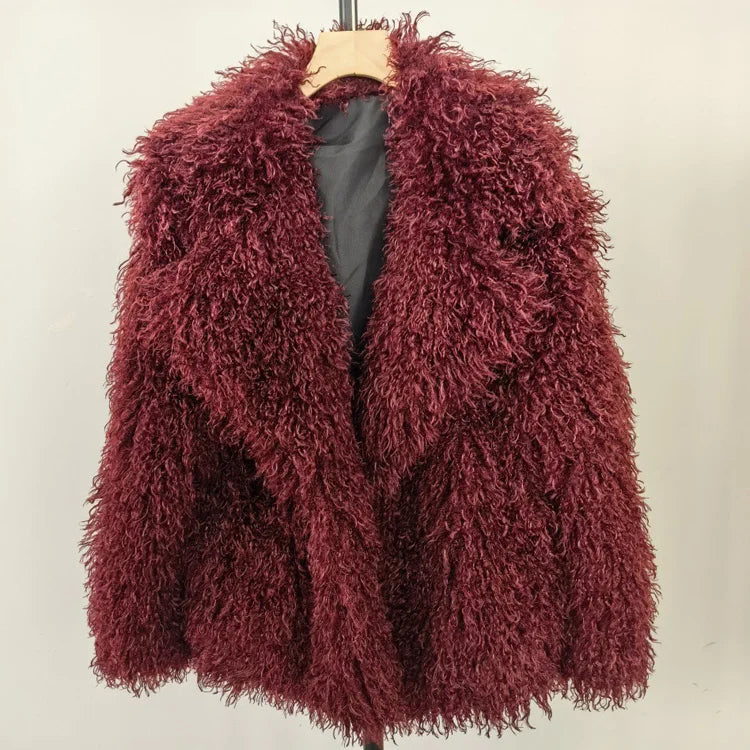 Plush Faux Fur Winter Coat