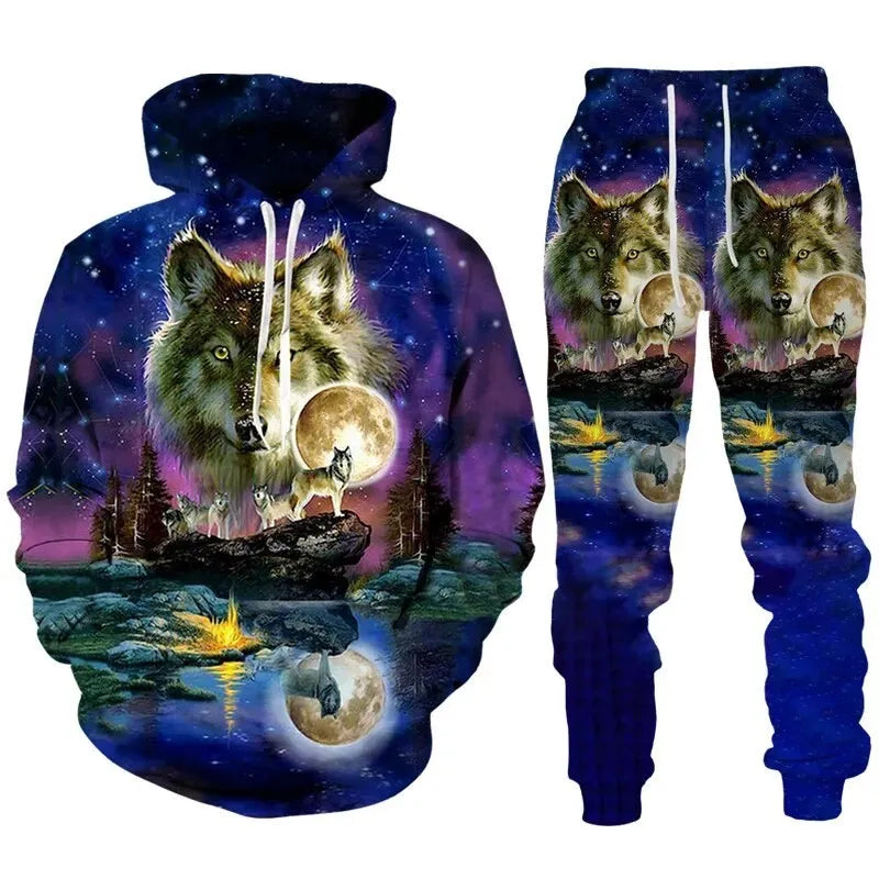 Men’s 3D Skull Print Pullover Hoodie