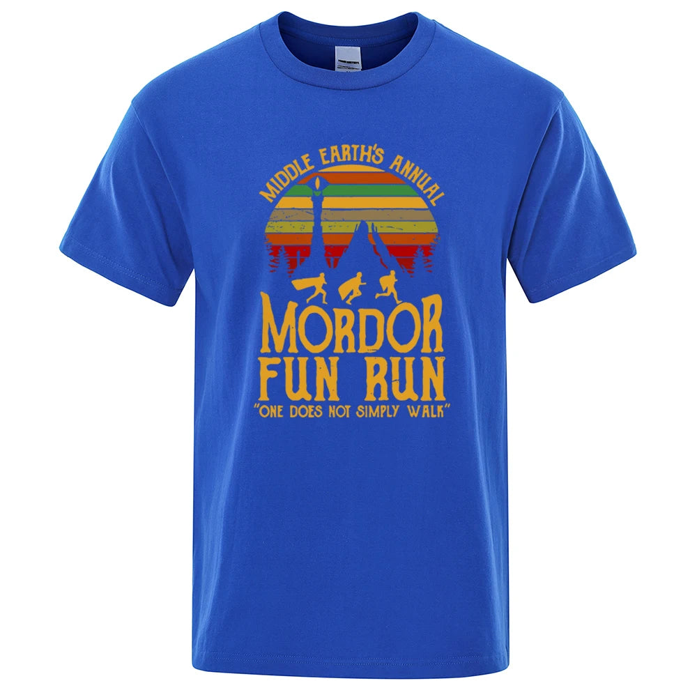 Mordor Fun Run Cotton Graphic T-Shirt