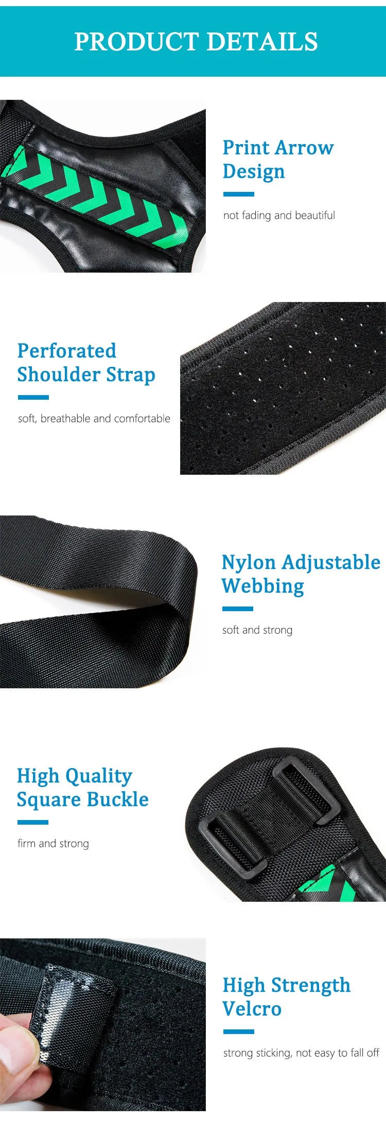 Premium Adjustable Back Posture Corrector Brace for Men & Women