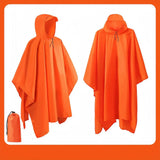 3-in-1 Waterproof Raincoat | Lightweight Outdoor Rain Cover