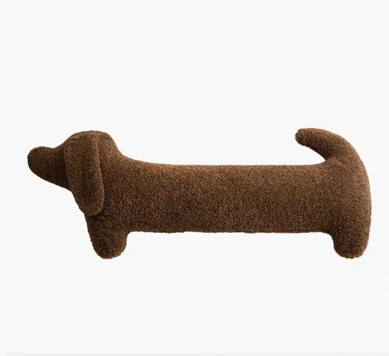 2025 Cartoon Animal Dachshund Pillow Plush Sausage-shaped Pillow Cute Cushion Nap Pillow Lumbar Pillow Bedroom Neck Pillow