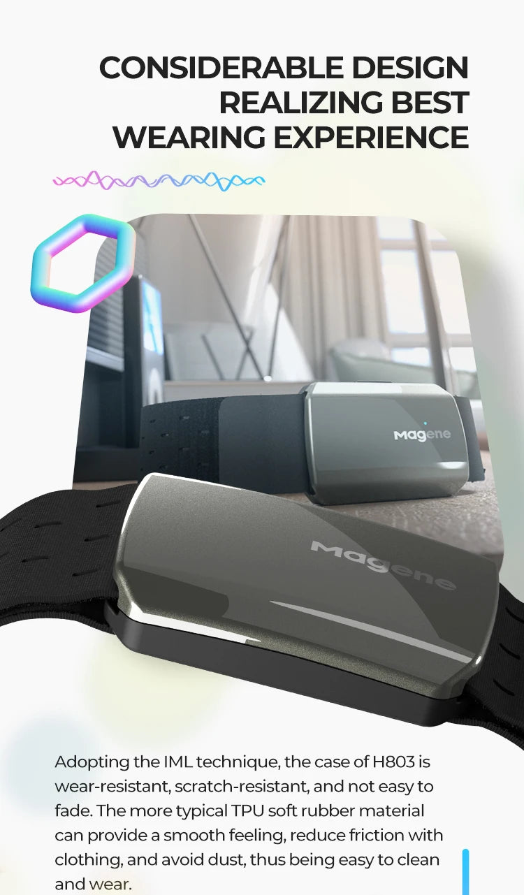 Magene H803 Heart Rate Armband | Dual-Mode ANT+ & Bluetooth