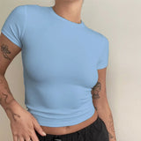 Y2K Slim-Fit Knitted Tee