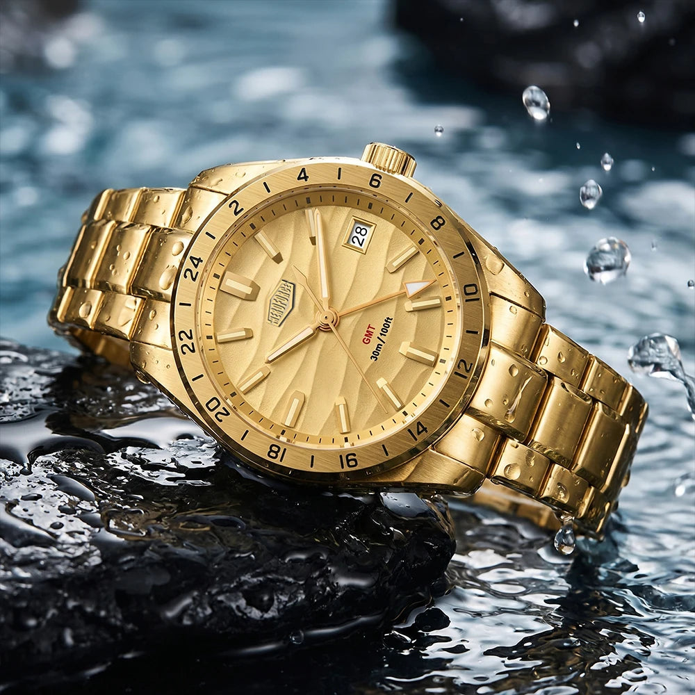 HEROFORCE GMT Men's Luxury Quartz Watch