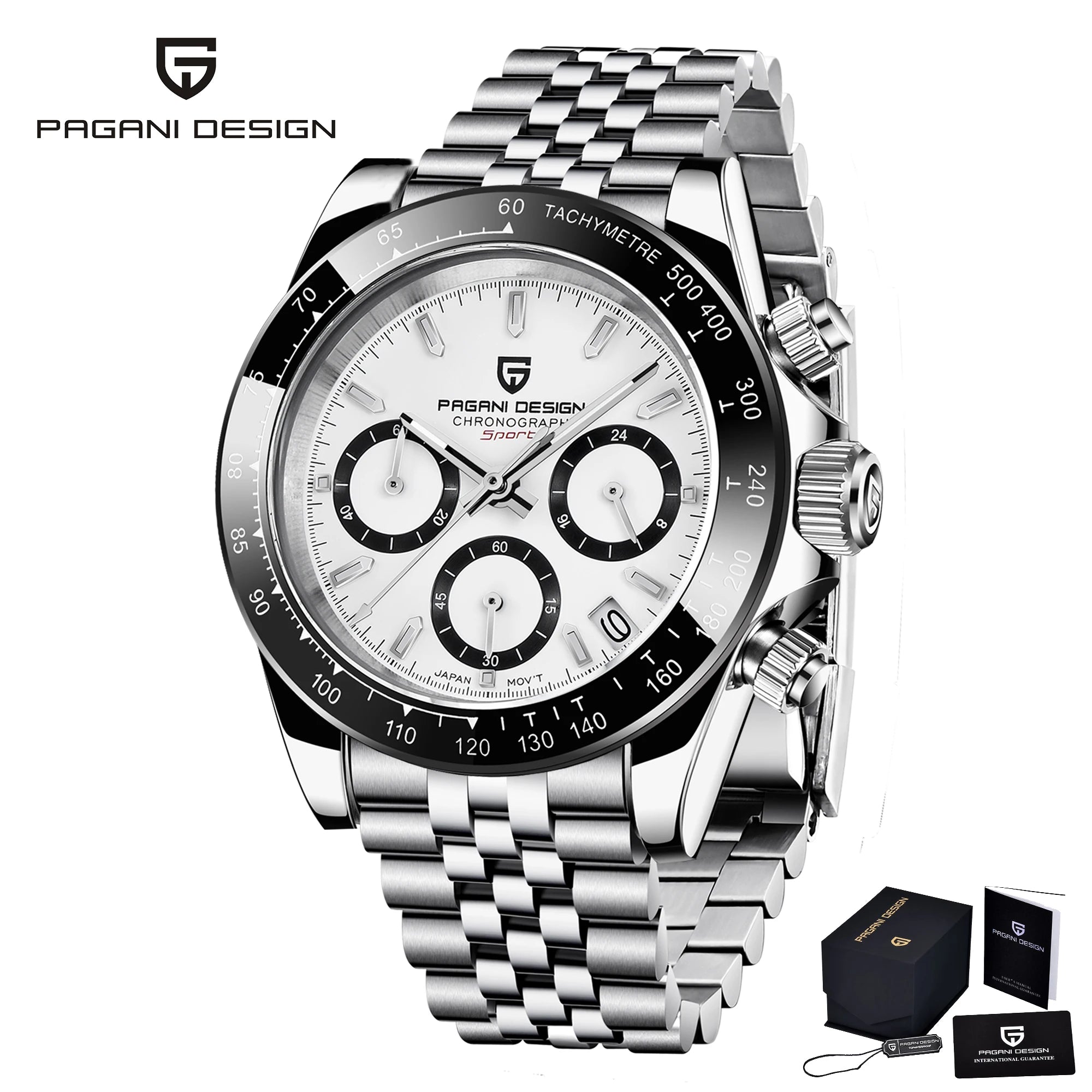 2026 New PAGANI DESIGN Rose Gold Chronograph Men's Watches Luxury Quartz Watch For Men Automatic Date Stainless steel Wristwatch