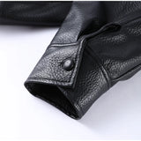 Chic Stand Collar Leather Jacket