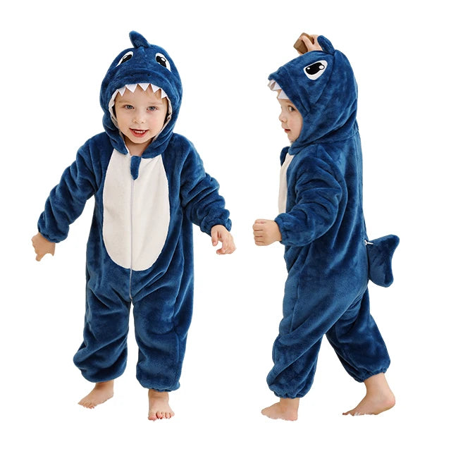 Plush Hooded Baby Winter Romper