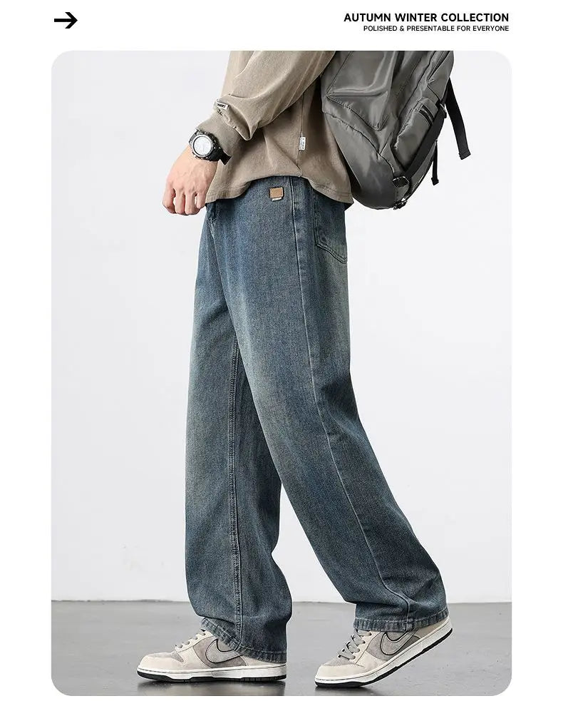 Men's Vintage Loose-Fit Baggy Jeans | Spring & Autumn