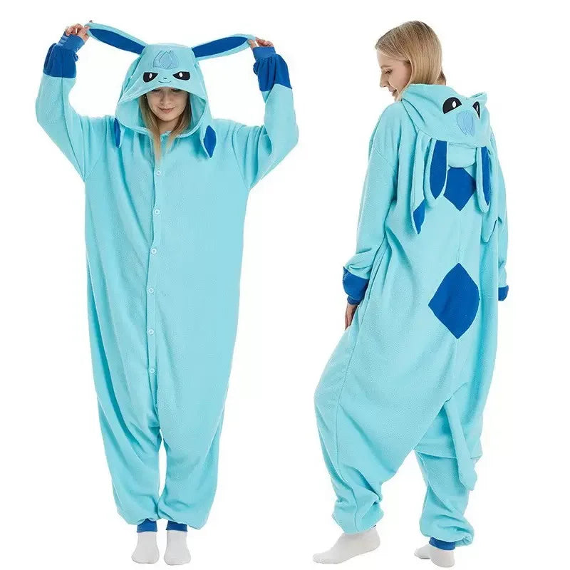 Greninja Kigurumi Onesie Mewtwo Snorlax Gengar Cosplay Halloween Costume Adult Anime Axolotl  Eevee Cow Pajamas Pijama