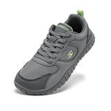 HOBIBEAR Unisex Wide Toe Sneakers Comfortable Walking Shoes Lace Up Outdoor Travel Breathable Running Sneakers