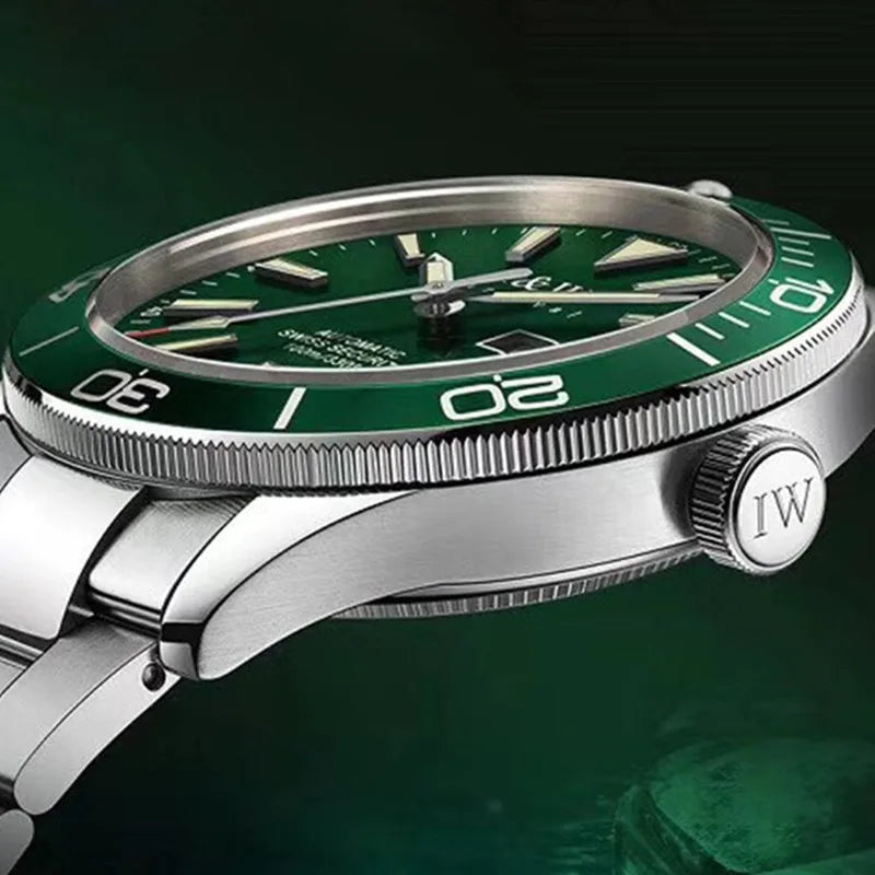 CARNIVAL Dive Watch Luxury Stainless Steel Sport Automatic Mechanical Wristwatch 100M Waterproof NH36 Clock for Men Reloj Hombre