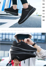 Men's Lightweight Knit Sneakers | Breathable Mesh Athletic Shoes