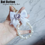 Kawaii Sweet Japanese Lolita Bow Wallet JK Harajuku Y2K Lace Rhinestone Short Wallet Mini Purse Card Holder Women Girls Gift