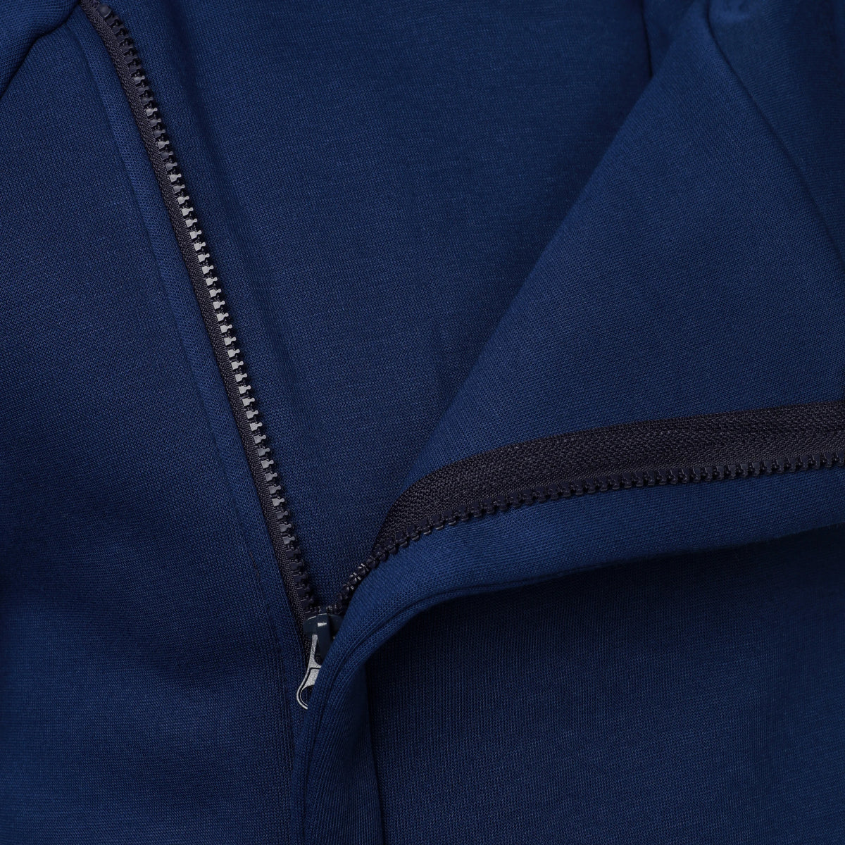 Autumn winter men's solid color hooded top Long sleeve side zipper design hoodie