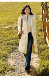 Women’s Longline Hooded Down Jacket