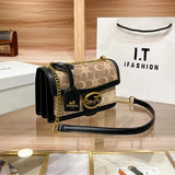 Color-Contrast Designer Crossbody Bag