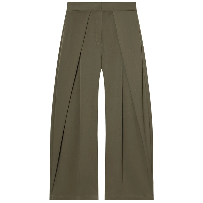 Women’s High-Waist Striped Wide-Leg Pants