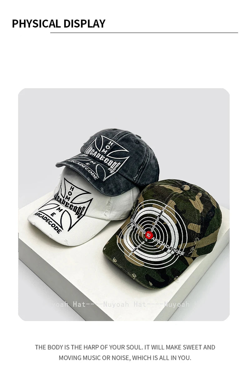 Unisex Cross Embroidery Baseball Cap | Street Style