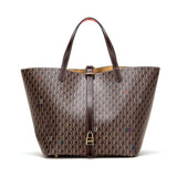 Classic Style Women's Large-capacity Handbag Letters Print Design Small Metal Accessories Exquisite Workmanship