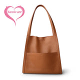 Women's Genuine Leather Handbag Luxury Bucket Style Casual Lady Fashion Shoulder Crossbody Messenger Bag for Girls 2025 Hot Sale