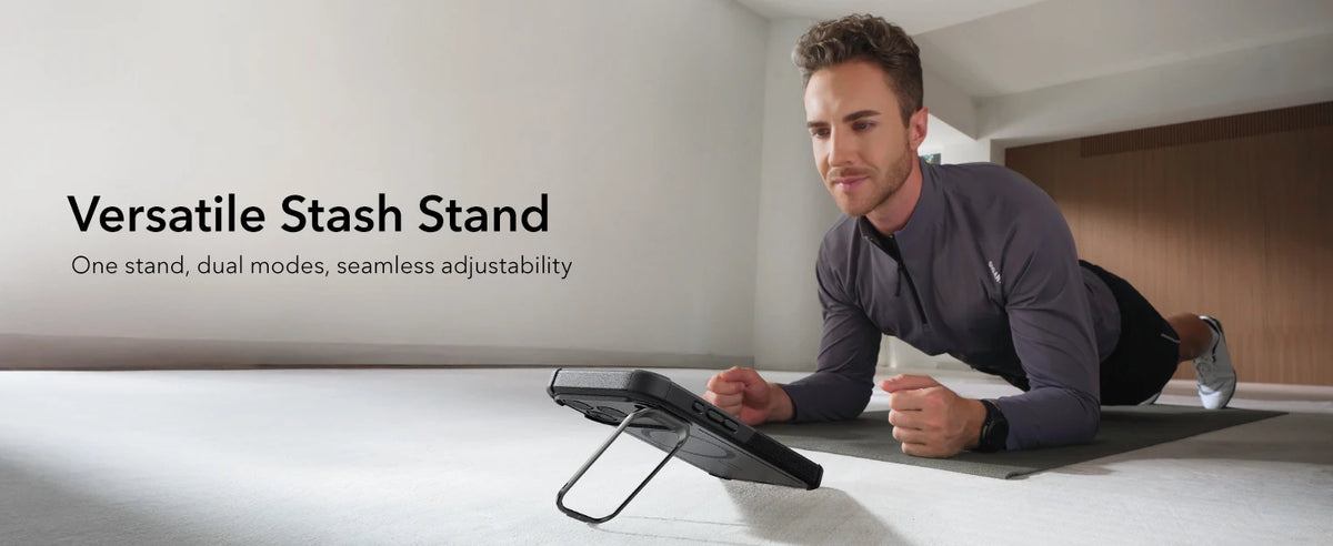 ESR Magnetic iPhone Case with Adjustable Stash Stand