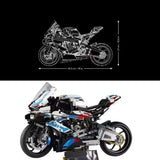 Motorcycle Building Bocks Simulation Motorcycle Model Collectible Model Decoration Difficult Toys Boys Educational Creature Gift