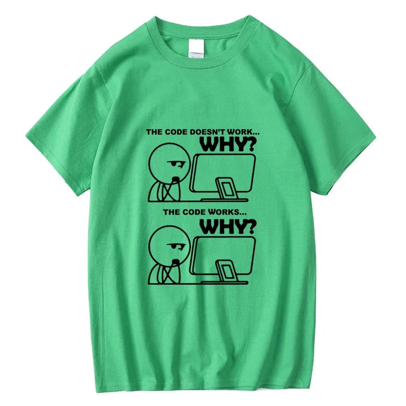 Men's Funny Programmer Cotton Blend T-Shirt