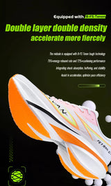IRUNSVAN T800 Carbon Plate Running Shoes - Lightweight Racing Shoes for Men & Women - Marathon Training, Cushioned & Anti-Slip