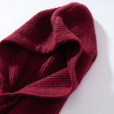 Women's Pure Cashmere Knit Beanie & Scarf Hat