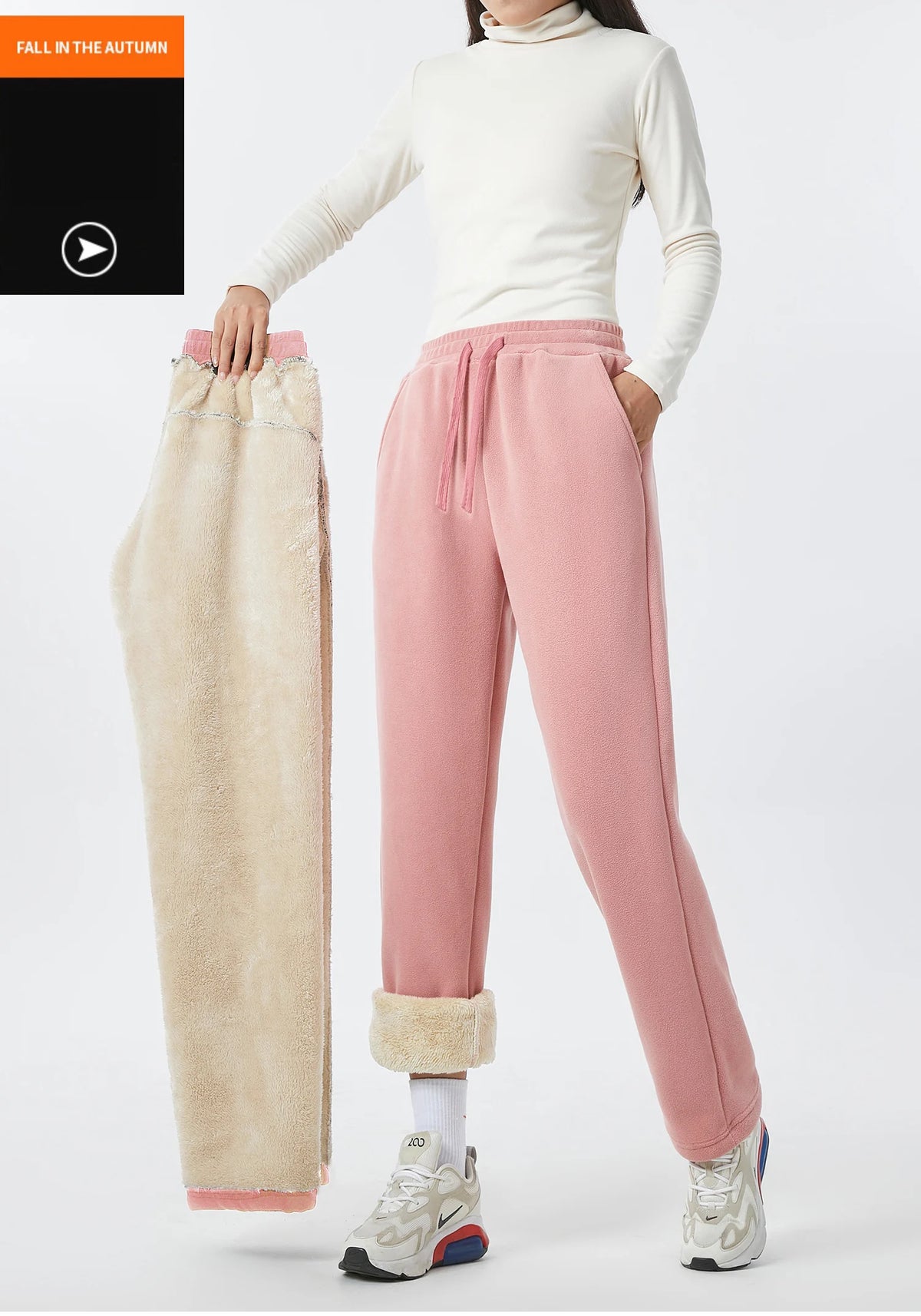 Unisex Fleece-Lined Winter Sweatpants