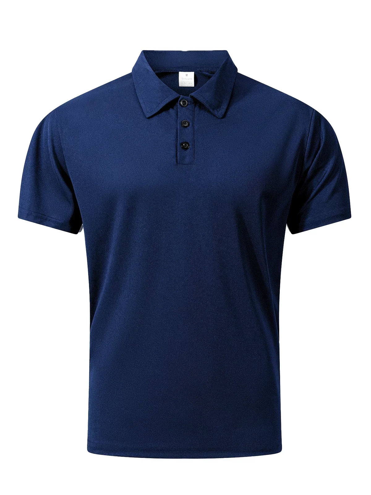Men Classic Solid Polo Shirt Lapel Neck Short Sleeve Slim Fit Breathable Tee Smart Casual Office Daily Male Shirts