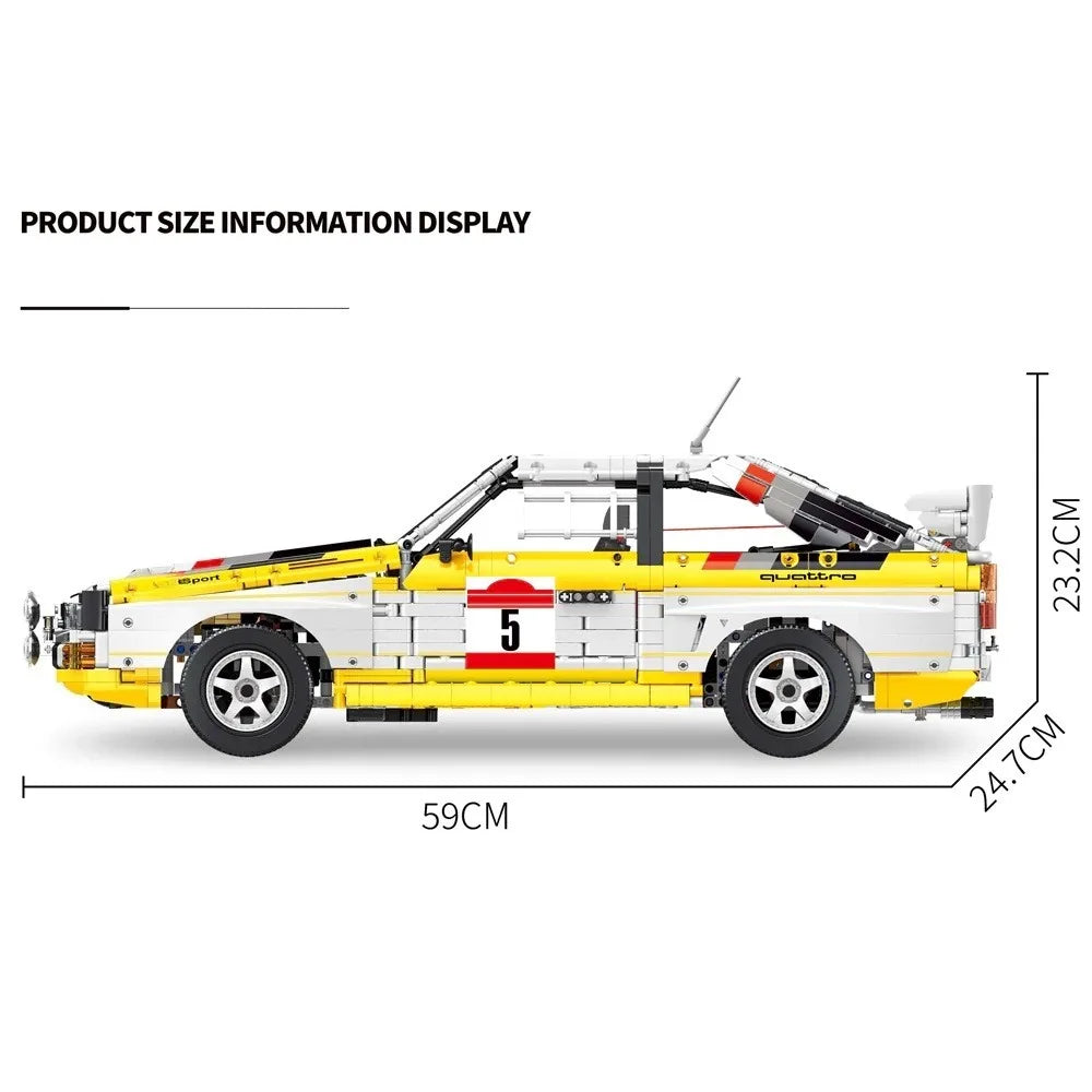 Retro Rally Car Building Set | 3,887 Pieces