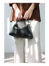 2024 Women Genuine Leather Luxury Handbags Small Size Versatile Cowhide Crossbody Bag Fashion Soft Messenger Purses