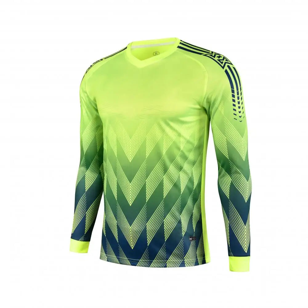 Custom Men Boys Girl Soccer Shirt Goalkeeper Uniform Long Sleeve Football Training Goalkeeper Top Soccer Jersey Pant Shorts Sets