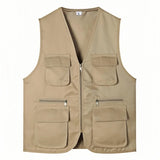 Men's Multi-Pocket Safari Vest – Lightweight All-Season Outerwear