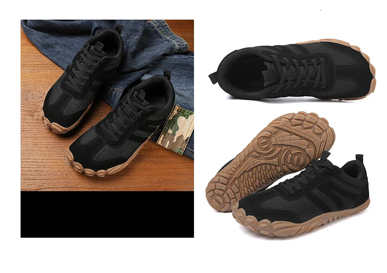 2026 New Wide Toe Barefoot Shoes Mens Womens Zero Drop Minimalist Sneakers Retro Outdoor Non Slip Walking Shoes Casual Sneaker