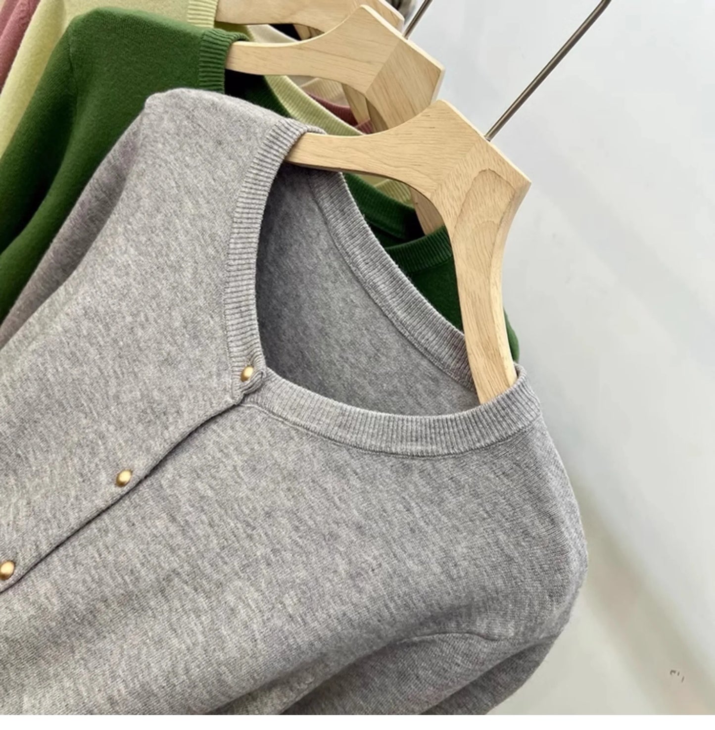 Classic O-Neck Knit Cardigan