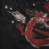 Dragon Embroidery Y2K Baggy Jeans