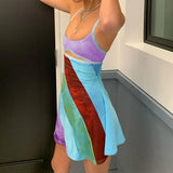 Retro Bandana Print Mini Dress