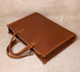 Original Ultra-Simple High Quality Men's Leather Document Baotou Layer Cowhide Computer Bag Business Trip Office Handbag
