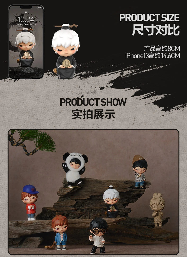 POP MART Original Hirono X CLOT Series Blind Box Trendy Fashion Toy Gift Ornament Collectible Toys Christmas Decoration Toy Gift