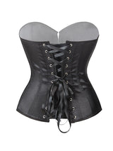 Floral Embroidered Lace-Up Corset Top