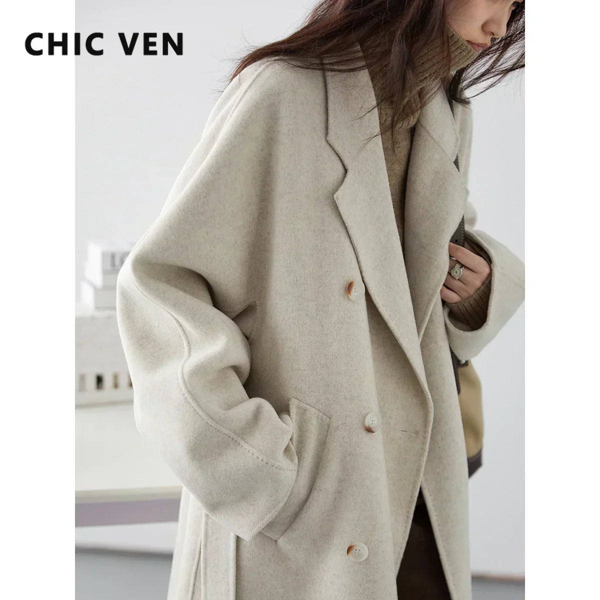Retro Double-Sided Woolen Overcoat