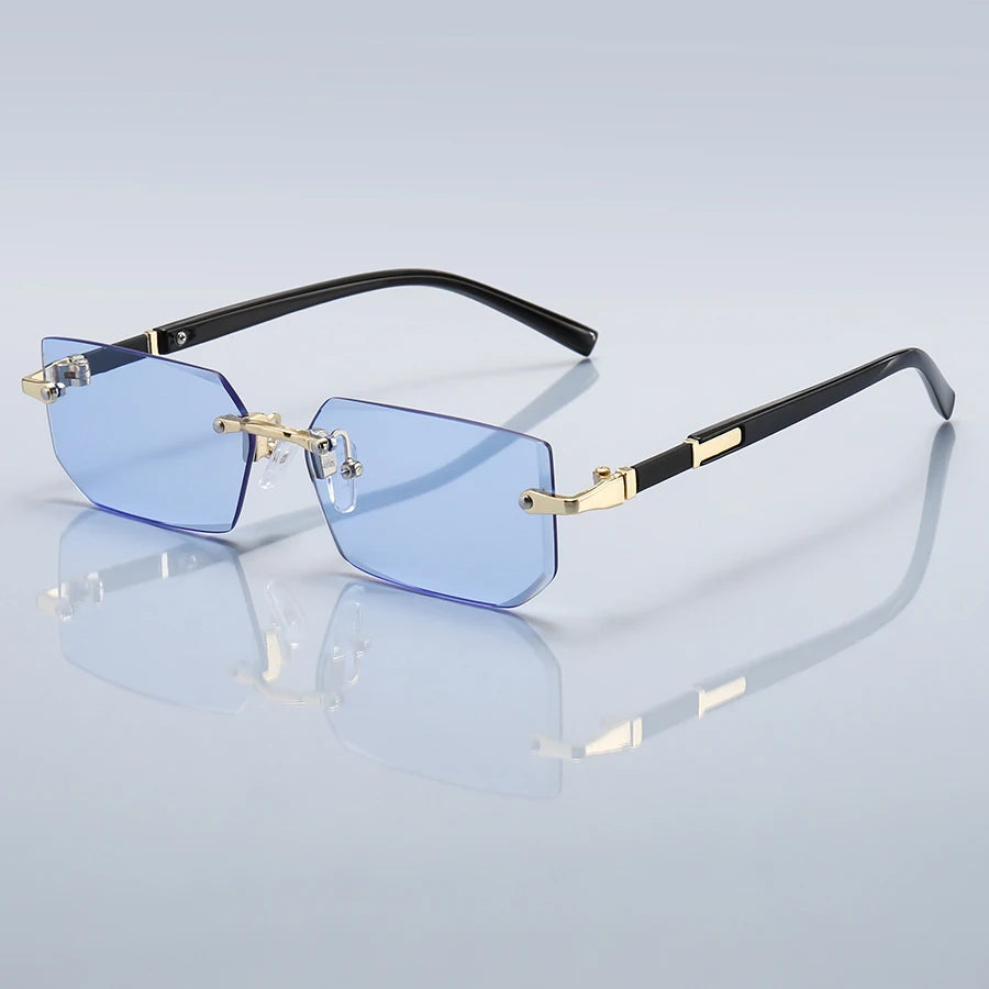 36PCS Rimless Sunglasses – Rectangle Gradient Lens