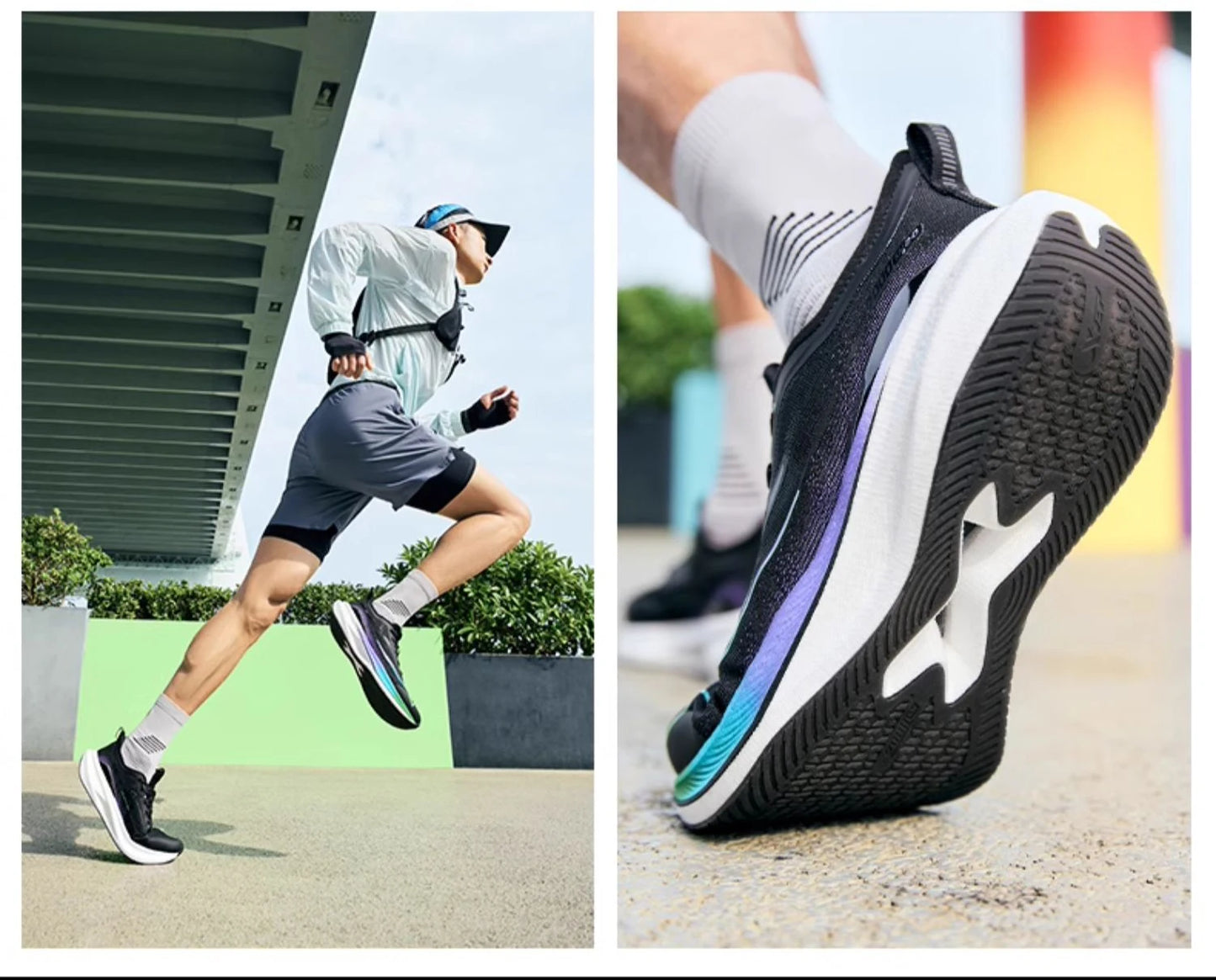 Xtep 2000KM 2.0 Running Shoes Men  Summer Professional TPU Shock Absorption Sneakers 876219110043(suggest half size down)