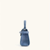 Elise Designer Tote – Premium Denim Blue Genuine Leather Crossbody Bag