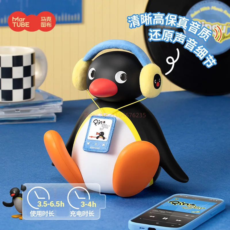 Pingu Bluetooth Speaker Plush Doll – Head-Bobbing