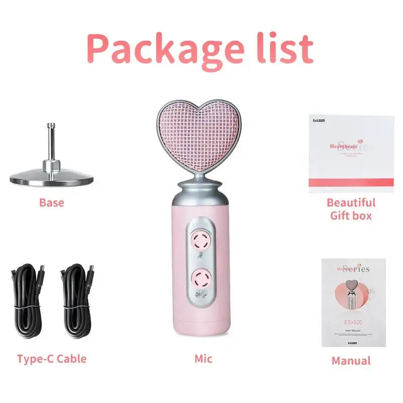 USB Condenser Microphone Pink Noise Reduction Professional for Mobile Phone