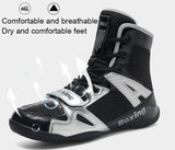 Wrestling Shoes Men 2025 High Top Professional Breathable Mesh Boxing Shoes Wrestling Fighting Sanda Weightlifting Squat Shoes